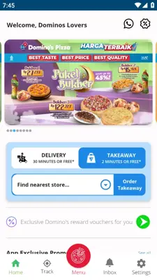 Domino's Pizza Indonesia android App screenshot 0