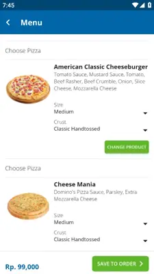 Domino's Pizza Indonesia android App screenshot 2